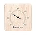 Produktbild Sauna Holz Kiefer massiv Thermometer für Infrarotkabinen Bimetall Saunathermometer Analog
