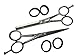 Professional Moustache Scissors and Beard Trimming Scissors set, Extremely Sharp - Silver + Case SRESET5.5" Sandbros