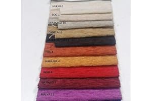 TEJIDOS FERRERO CHENILLA LISA DOBLE CARA. 1 METRO DE LARGO * 2'8 METROS DE ANCHO (TEJA 3)