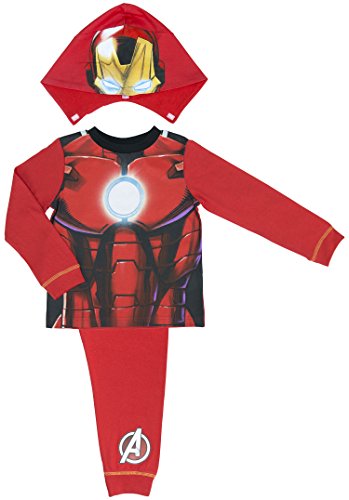 Marvel Avengers Assemble Iron Man Hooded Boys Pyjamas - 2-8 Years - 7-8 years / 128 cms