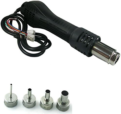 LS Granville Original Saike SAIKE858 Hot air gun handle Special hot air gun handle 898D 852D + Heat Gun+4pcs nozzle