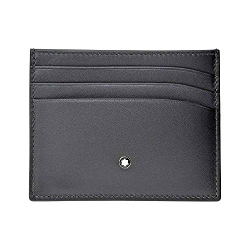 Preisvergleich Produktbild Montblanc Meisterstuck Visitenkartenhalter mb-113172 Herren grau Farbe Leder