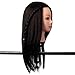 LuckyFine 100% Real Human Hair Salon Hairdressing Training Head Practice Model With Clamp