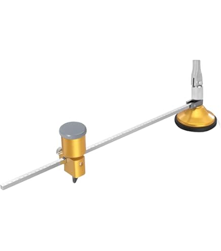 Tagliavetro Circolare Professionale - Con Ventosa E Manopola Regolabile | Diametro Di Taglio 7-60cm | Per Vetro Spessore 3-10mm - Foto 7
