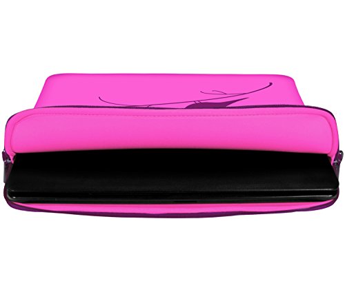 Digittrade LS122-15 Early Bird Designer Schutzh  lle f  r Laptops und MacBooks mit einer Bildschirmdiagonale von 38 1-39 6 cm  15 6 Zoll  pink-violet