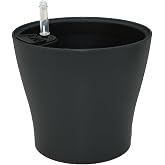 Biorfe Smart Flower Pot, Self Watering Flower Plant Pot for Indoor Plants, 4&rsquo; Set Plastic with Water Level Indicator