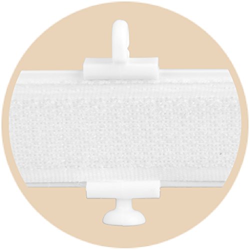 Flächenvorhang blickdicht Schiebegardine Raumteiler Schiebevorhang ca.60cm x 245cm, Auswahl: mit Technik, weiß – perlweiß - 7