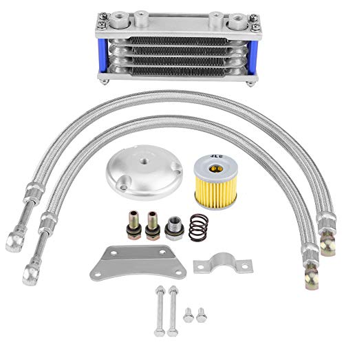Preisvergleich Produktbild KIMISS 65 ml Motorrad Ölkühler Motorölkühler Kühler Kit