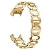 Produktbild Foroner 18mm Zubehör Edelstahl Armband Wristband Metall Ersatzarmband für Garmin VIVOsmart HR (Gold)