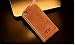 Produktbild Original Akira Hand Made [Echt Leder] HandyhülleApple iPhone 4 / 4S Cover Handgemacht Case Schutzhülle Etui Flip Wallet Pen [DEUTSCHER FACHHANDEL] Braun