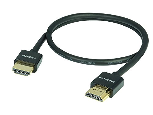 0,5 m High Speed Ultraslim HDMI Kabel | Ultra HD, 4Kx2K, Full HD, 3D, ARC, CEC, HDMI 1.4a
