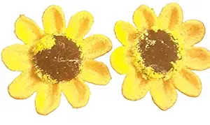 Shoptheprime Summer Sunflower Hair Clips, Pin Alligator Cute Barrettes Accessories, 2pcs