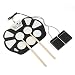 Produktbild JouerNow 9 Pads MIDI Elektrische Roll Up Drum Set / Faltbare Silizium Tisch Hand Roll Drum Musikinstrumente, Batterie / USB Powered, mit eingebautem Metronom