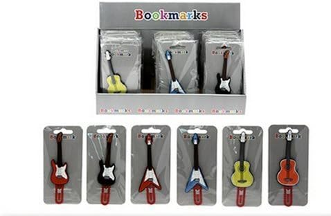 Guitar Bookmark - (Choice of 6 Styles &amp; Colours) Electric, Acoustic &amp; Flying 'V' (Black Electric Fender)