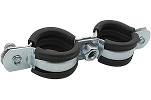 ANTIP-TOOLS 10 Fascette Stringitubo Fermatubo a Doppia Vite, 25 – 30 mm, in Acciaio Zincato 3/4''