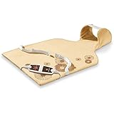 Beurer HK-58-LED - Almohadilla electrónica cervical / dorsal, funda lavable, 62 x 42 cm, color crema