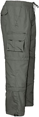 FashionEgo2k18Feb Mens 3 in 1 Elasticated Waist Summer Cargo Combat Trousers Lightweight Pants[Khaki,XXXL]