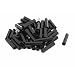 Produktbild sourcingmap® - M3 x 25 mm Innengewinde Abstandsbolzen aus Nylon, Sechskant-Abstandhalter Säule, Schwarz, 50 Stück