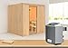 Produktbild Sodin - Karibu Sauna inkl. 9-kW-Ofen - ohne Dachkranz -