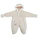 Baby Boys/Girls So Beary Cute All In One Hooded Winter Snowsuit (6-9 Months) (Cream)