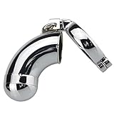 QIAO Sex Toy Chastity Device Adult Male Zinc Alloy Chastity Lock Water Washable Anti-shedding (Size : 50mm)