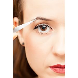 Tweezertech Pointed Tip Tweezer Professional Salon Grade Quality With Protective Tube (Silver) - Image 4
