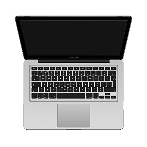 SlickBlue Ultra Slim Light Weight gummierte harte Fall-Abdeckung & European Style Tastatur-Abdeckung für Macbook Pro 13 Zoll (Modell: A1278) – (Schwarz) - 6