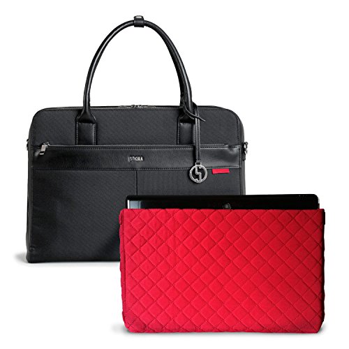 SOCHA SO-CASUAL-BLACK Designer Business Tasche f  r Damen  43 94 cm  17 3 Zoll  schwarz