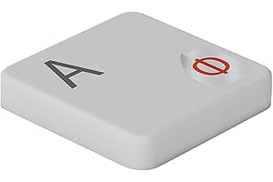 ‎HOOPOMANIA Rosyjskie (ukraińskie) naklejki na klawiaturę, przezroczysta, laminowana matowa powierzchnia, 5x6mm, czerwony