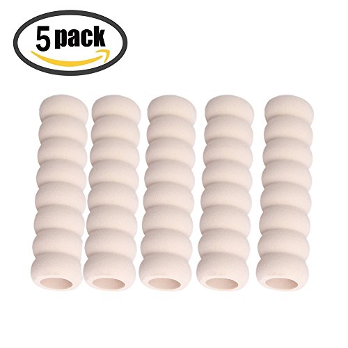 ZJchao Türgriff Stopper Schutz Puffer Schaumstoff 5 Stücke (Weiß)