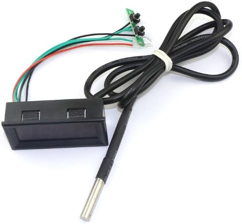 DEOK 12V Digital Car Auto Clock Thermometer Sensor Volmeter Blue LED 3in1 Meter