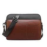 Struktur: 1 * Hauptfach 1 * Main Zipper Pocket, 1 * Vorne Reißverschlusstasche,2 * Innen Handytasche und 1 * versteckte Reißverschlusstasche. Eine schöne und hochwertige kleine Tasche ideal für das Mitführen von Fahrausweis, Brille, Mobiltelefon, Kopfhörer, Schlüssel, Ladekabel, Reisedokumente und andere Gegenstände.