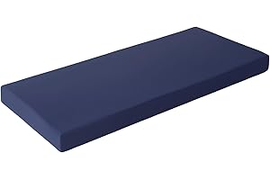 yeesport Waterproof Sauna Seat Cushion, Heat Insulation Sauna Mat, High-Density Sauna Pad with Removable Zipper Cover & Straps, Thick Sauna Accessories, Outdoor Bench Cushion, 42.1x18.1x3.1