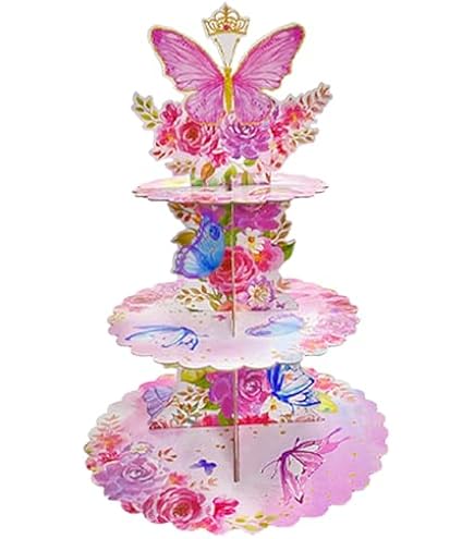 Supporto per Cupcake Porta Cupcake in Cartone Unicorno per Baby Shower Feste di Compleanno, Tavolino da Caffè, Matrimoni, Docce,Rivelare il Genere,Sirena