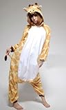 Tier Cosplay Kostüme Tierkostüme Erwachsene Pyjamas Kostüm Schlafanzug Nachtwäsche Kostüm Cosplay Tier Anime Kleid (S, Giraffe)