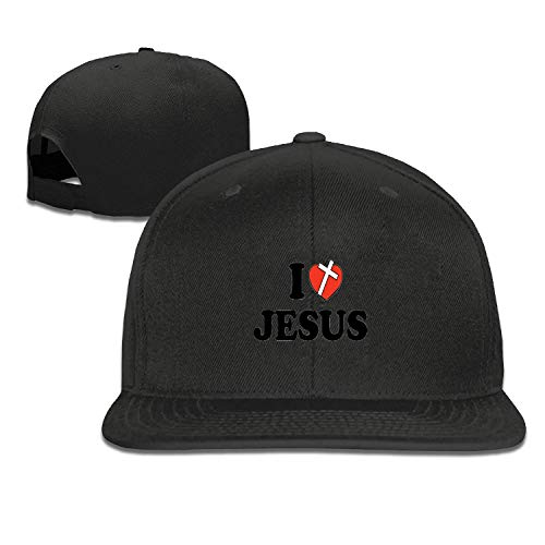 Preisvergleich Produktbild ETXHU Baseballkappe für Damen, mit Aufschrift I Love Jesus, verstellbar