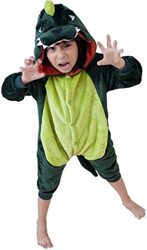 UDreamTime Kids Homewear Sleepsuit Animal Pyjamas Cosplay Costume Dinosaur M
