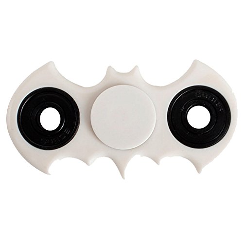 L-FENG-UK Tri spinner Fidget Relieves Stress ADHA Anxiety Hand Spinner for Adult and Children (White)