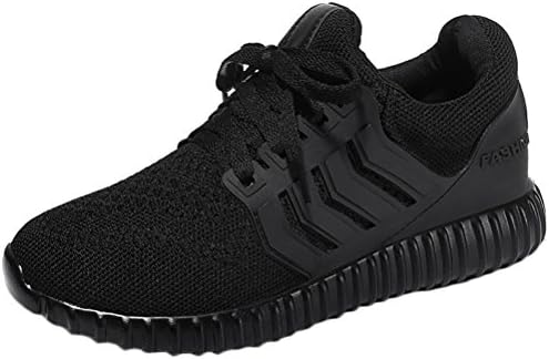 Womens Casual Lace-up Athletic Sneakers Breathable Anti Skid Running Hiking Climbing Shoes(4 UK, Black)