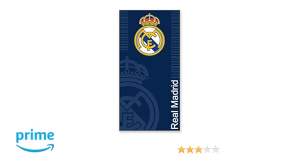 Secaneta Serviettes De Plage Jacquard Motif Real Madrid 75 X