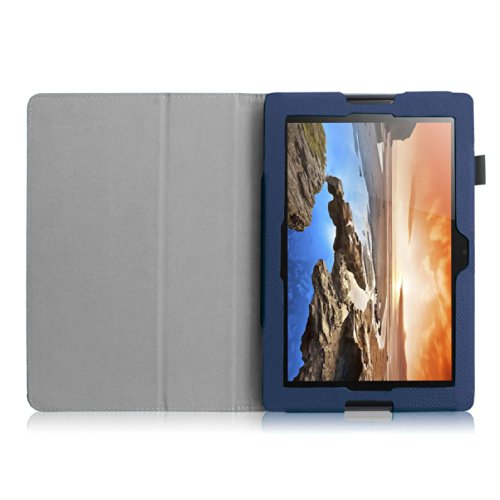 Fintie Lenovo A10-70 Folio Hülle Case Tasche Etui mit Auto Schlaf / Wach Funktion für Lenovo IdeaTab A10-70 25,7 cm (10,1 Zoll HD-IPS) Tablet – Marineblau - 6