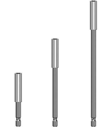 SANTUO 5 Stück Bithalter Magnetisch - 60mm, 1/4 Zoll Für Akkuschrauber & Schraubendreher