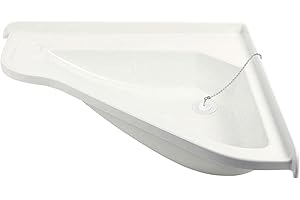 wamovo Grand lavabo pour caravane ou camping-car - Dimensions (L x l x P) : 580 x 540 x 90 mm - Blanc - En plastique ABS avec siphon