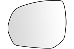 SENZEAL Cristal del Espejo Lateral del Conductor Calefactado con Placa de Soporte para Peugeot 3008 2009-2016 5008 2009-2017 Citroen C3 Picasso 2008-2016 C4 Picasso 2009-2013 (Izquierda)