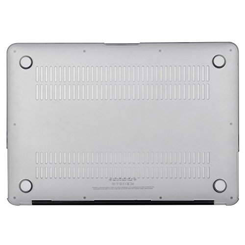 MOSISO Ultra Slim Plastik Hartschale Schutzhülle Snap Case für MacBook Air 13 Zoll (A1466 / A1369), Frost - 7