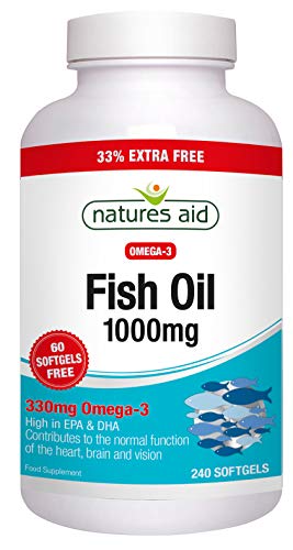 Preisvergleich Produktbild Natures Aid Fish Oil 1000mg 240 Softgels