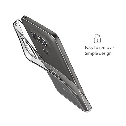 LG G5 Hülle Case, Elekin Transparent TPU Case Crystal Clear Handyhülle Schutzhülle für LG G5 - 2