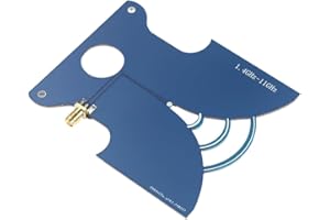 Ginobili Antenne UWB 1400MHz-11GHz - Antenne Ultra Large Bande Haute Gain pour Transmission D'Images, Positionnement TEM SMA Mâle