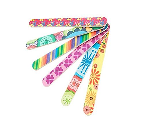 10Pcs Printing Style Profi Doppelt Sided Nagelfeile Nägel Nailart Profi Maniküre Pediküre