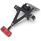 Pceewtyt Motorrad Einstellbare Winkel Lizenz Kennzeichen Halter Halterung Für YZF R1 R3 R6 R15 R25 Fz6 Mt-07 Mt 07